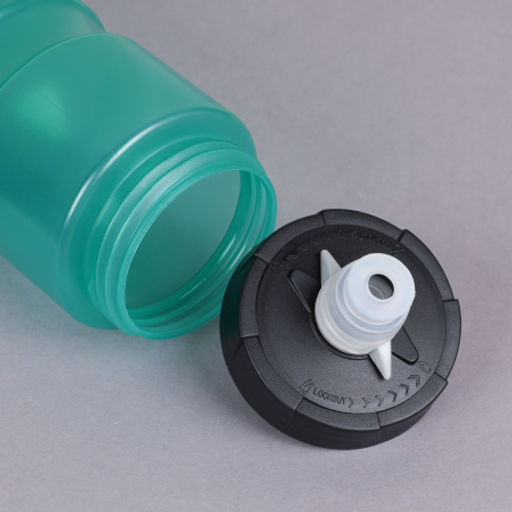 Бутылка для воды велосипедная ZEON WB226 гоночная, клапан кэмэлбак, пищевой hi-quality PP, 750ML цвет green/уп100 - Галеонтрейд фото 3