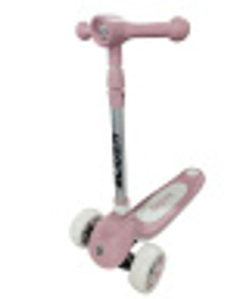 Самокат трехколесный Slider, светящиеся колёса и платформа, руль складной с фонариком