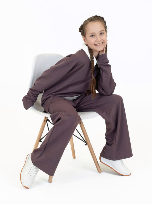 Костюм для девочки сливовый 7065 (122)