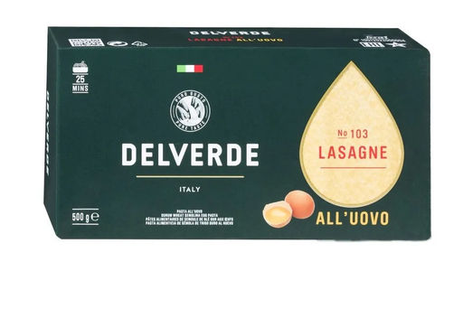 Макароны № 103 Лазанье Дельверде яичные (0,500 кг) - Delverde фото 3