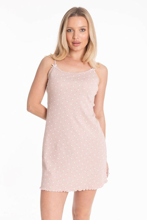 Сорочка М325372пб пудровый/белый - Елена фото 4