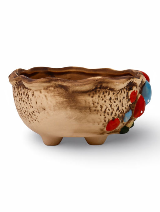 Декоративный горшок для цветов «Грибы», 15×11×6 см, керамический, Greengo