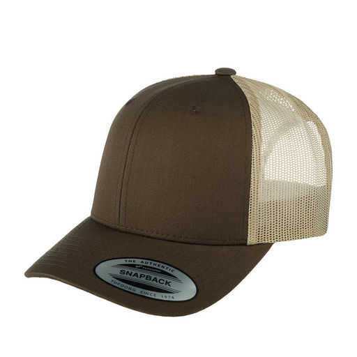 Бейсболка FLEXFIT арт. 6606T (коричневый / бежевый)