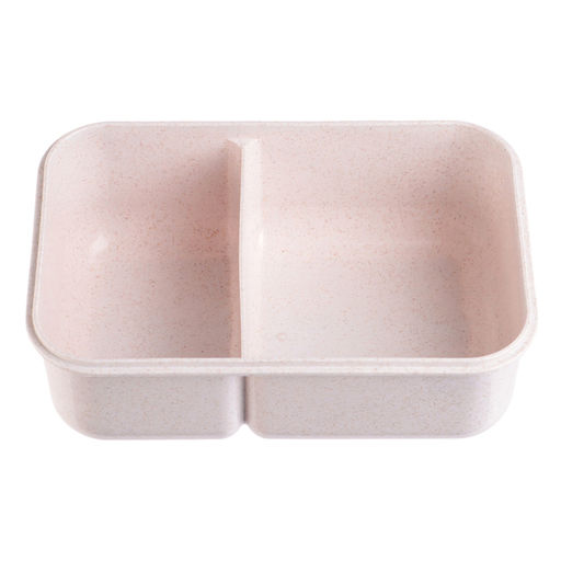 Ланч бокс в школу Доляна, с приборами, пшеничная солома, 1.1 л, 21.5×15×7.6 см, зелёный