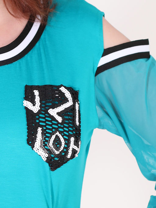 Блузка бирюзовая - Almond фото 3