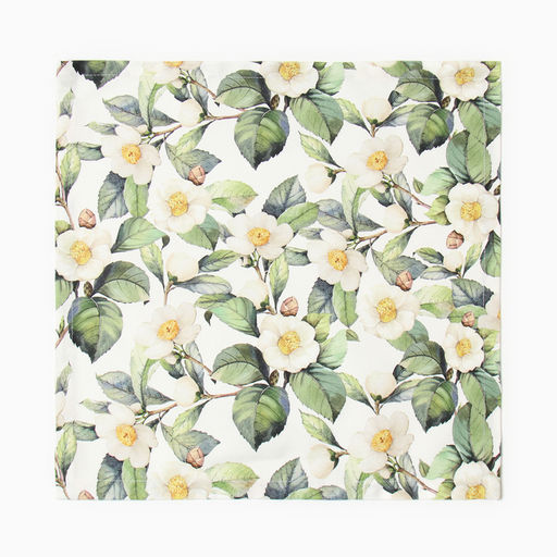 Набор салфеток с декоративными кольцами «Этель» Camellia, 40×40 см - 2 шт., 100% хлопок, саржа