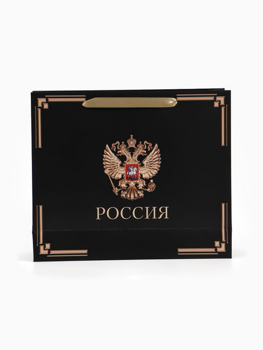 Пакет подарочный, упаковка, «Россия в душе моей», 30×25.5×9 см