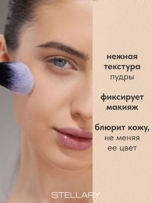 STELLARY Пудра рассыпчатая фиксирующая / Perfect matte fixing powder тон 02  фото 3