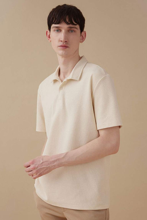 New Regular Fit Basic Duz K?sa Kollu Polo Tisort - Defacto фото 2