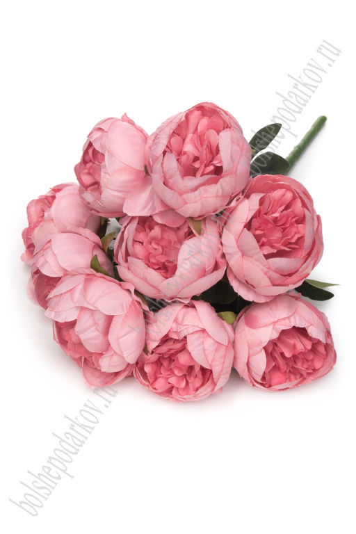 Букет декоративный 42 см Пионы (SF-8124) розовый
