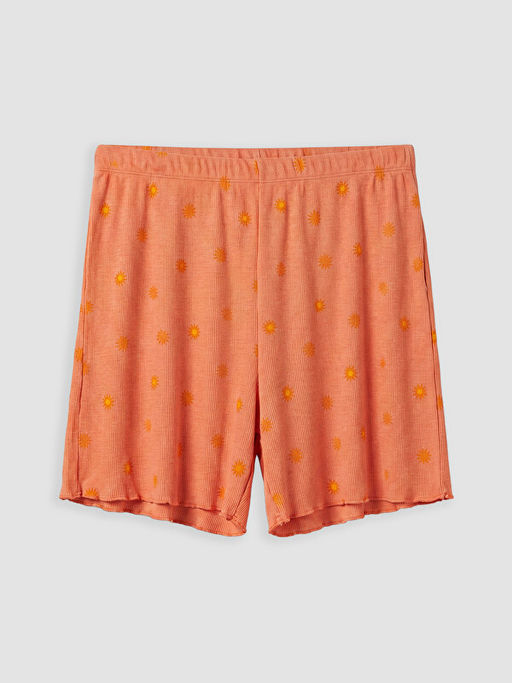 Desenli Kad?n ?ort Pijama Alt 2li