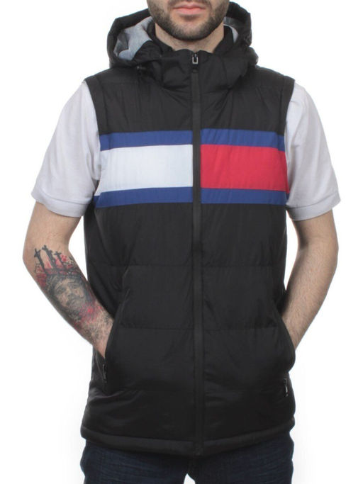 2113 BLACK Жилет мужской (100 гр. синтепон) - Fashion фото 2