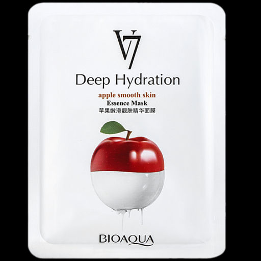 Bioaqua V7 Apple Smooth Skin Essence Mask, 30g - Тканевая маска с экстрактом яблока