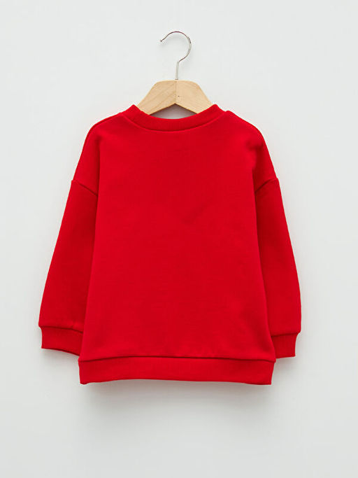 Bisiklet Yaka Uzun Kollu Y?lba?? Temal? Erkek Bebek Sweatshirt - Waikiki фото 2