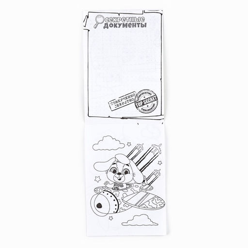 Цена за 3 шт. Блокнот раскраска А6, 12 л. Кот. 23 февраля