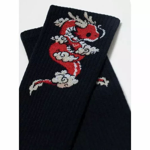 Носки жен. NEW YEAR (удлин, люрекс) 23С-63СП - 553 темно-синий - Conte elegant фото 4