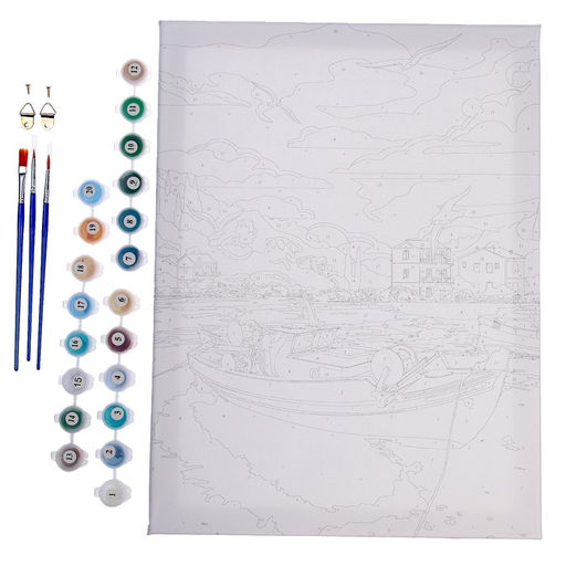 Картина по номерам на холсте с подрамником Греция, 30х40 см - Школа талантов фото 5