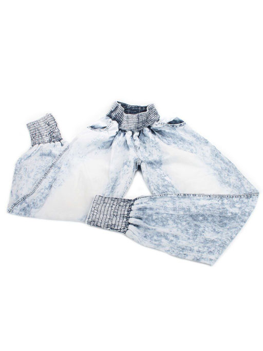 1122 LT. BLUE Брюки женские (95% хлопок, 5% эластан)