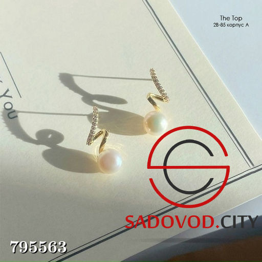 удобные серьги с жемчужиной - Bruno фото 2