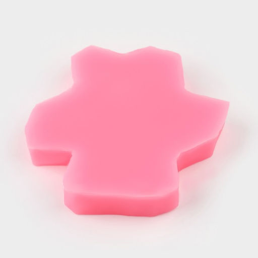 Цена за 2 шт. Молд для заливки Доляна Крестики, силикон, 7?7?0.9 см, розовый