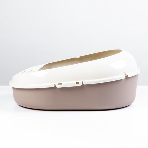 Лоток для кошек с бортом без сетки «Космо» 51.9×37.8×21.3 см, коричневый