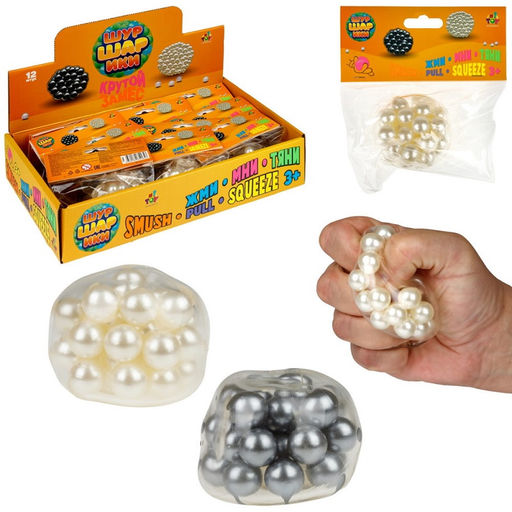 Крутой замес. "Шуршарики средние" диаметр пакета 6 см, бел. и черн., 12 шт в дб арт.Т26425