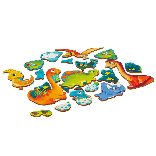 Рамка - вкладыш «Прогулка с динозаврами», 20 деталей