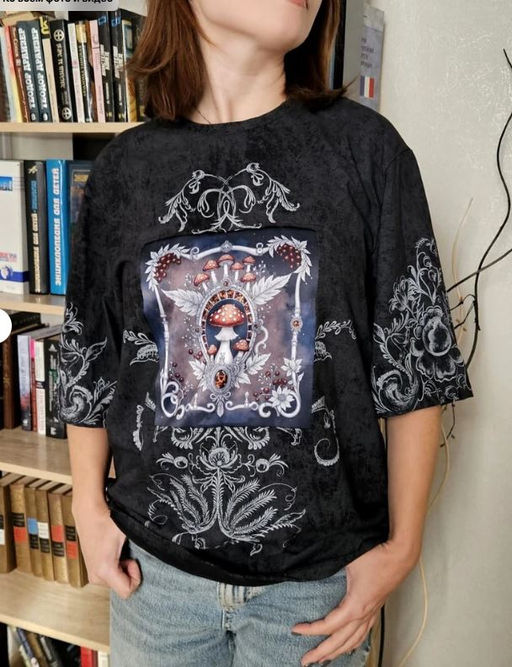 Футболка варёнка с шёлковой вставкой FRK001 - Sahar art lab фото 11