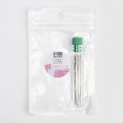 Цена за 2 шт. Иглы для вышивания, d=0.85-1.25 мм, 4-6 см, набор 20 шт.