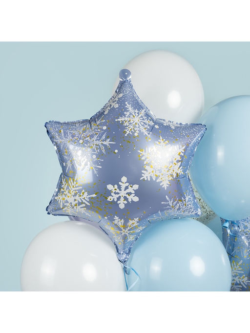 Воздушный шар фольгированный 19" «Снежинка»