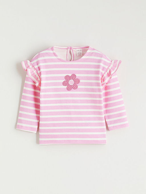 ?i?ek Nak??l? K?z Bebek Bluz ve Tayt