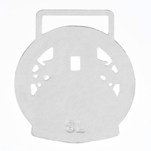 Медаль призовая 193 диам 3.5 см. 2 место, триколор. Цвет сер. Без ленты - Командор фото 4