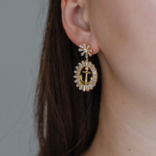 Серьги Арт. 3V-3435-Y - MyGemma фото 2