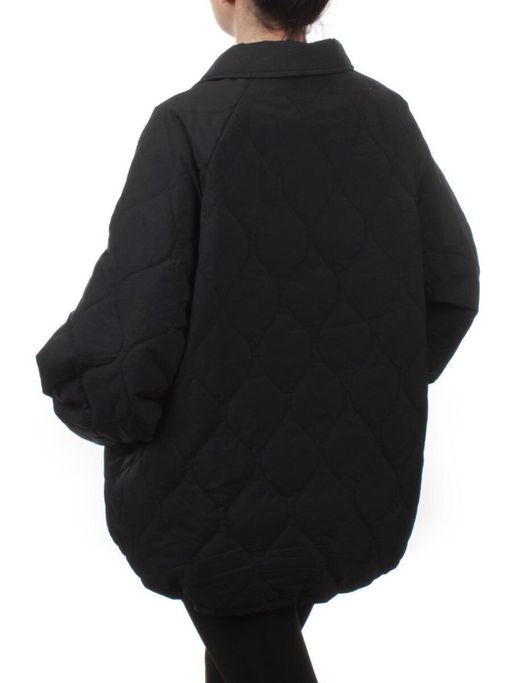 H24-213 BLACK Куртка демисезонная женская (100 гр. синтепон) - Fashion фото 8