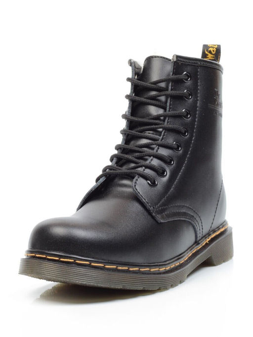 04-MB6021-1 BLACK Ботинки зимние женские (натуральная кожа, натуральный мех)