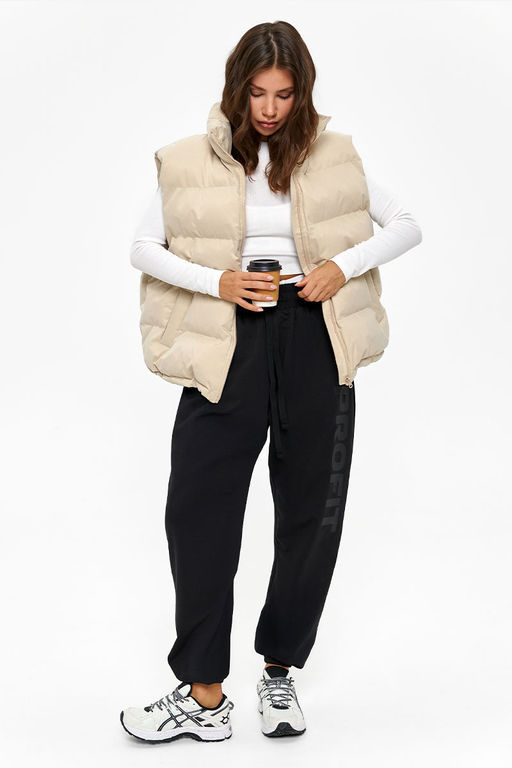 Штаны Майами черные, с черным принтом