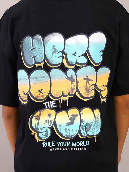 CRB wear / CSJB 64118-22K Футболка для мальчика,черный/Ex.Cherubino  фото 4