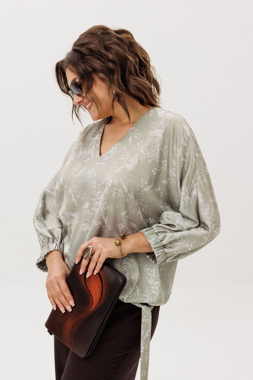 Блуза ANELLI 1662 Нефритовый свет  фото 5