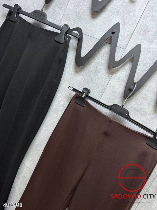 Трикотажные (стрейч) брюки клеш с боковой молнией - Bruno фото 2