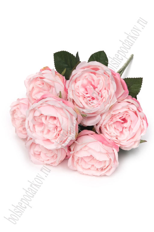 Букет декоративный 42см Пионовидные розы (SF-8125) розовый