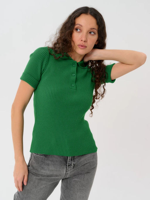 Поло женское ZZ-10001 green