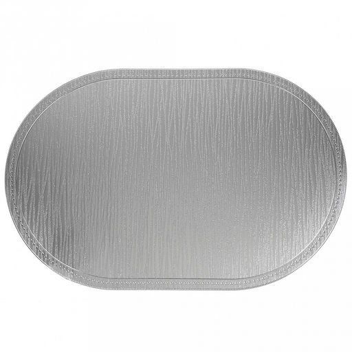 Салфетка декоративная Сияние 30х45см ПВХ, серебро (Китай)