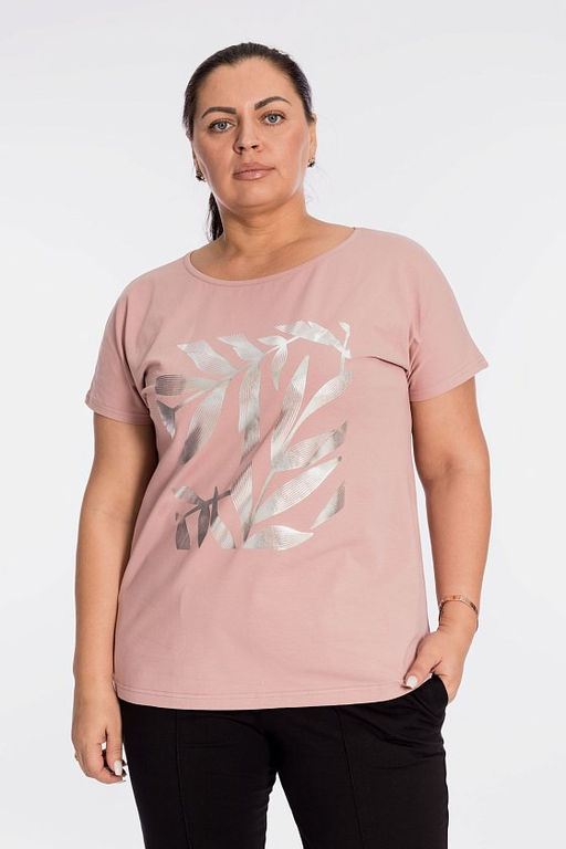 Футболка М322120Пв Сухая роза - Елена фото 5