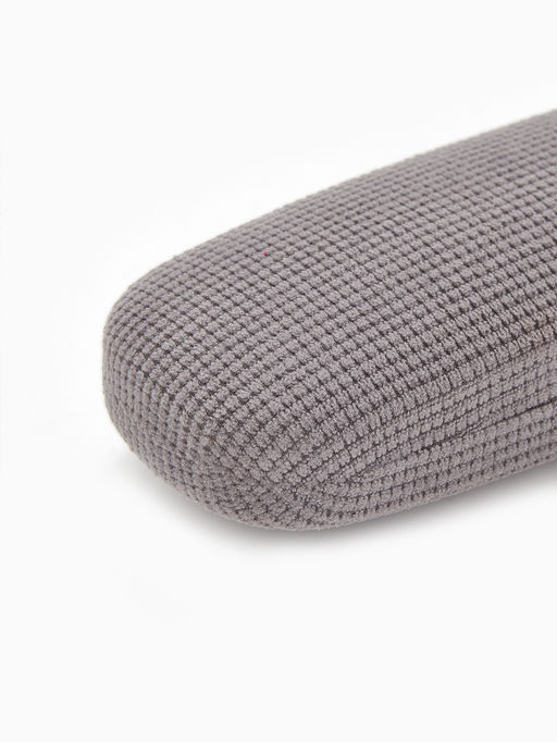 Футляр для очков на хлопушке, однотонный, размер 16×6×3.5 см, серый