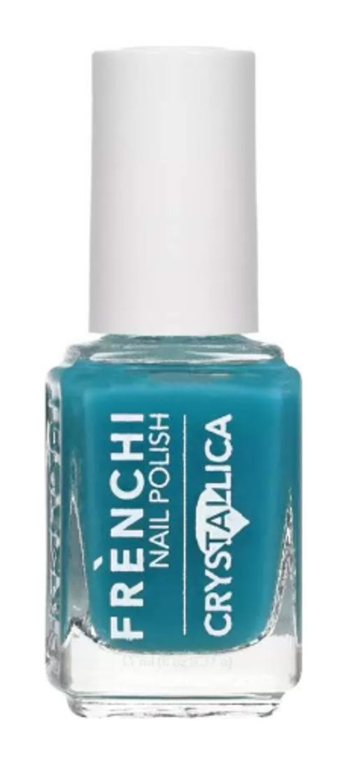 FRENCHI УМНАЯ ЭМАЛЬ Лак для ногтей 98 "CRYSTALLICA" Sugar Bling прозрачный Аквамарин 11мл