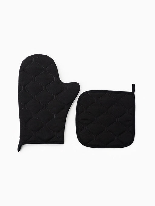 Кухонный набор «Этель» Magic winter: варежка-прихватка 20×27 см, прихватка 19×19 см