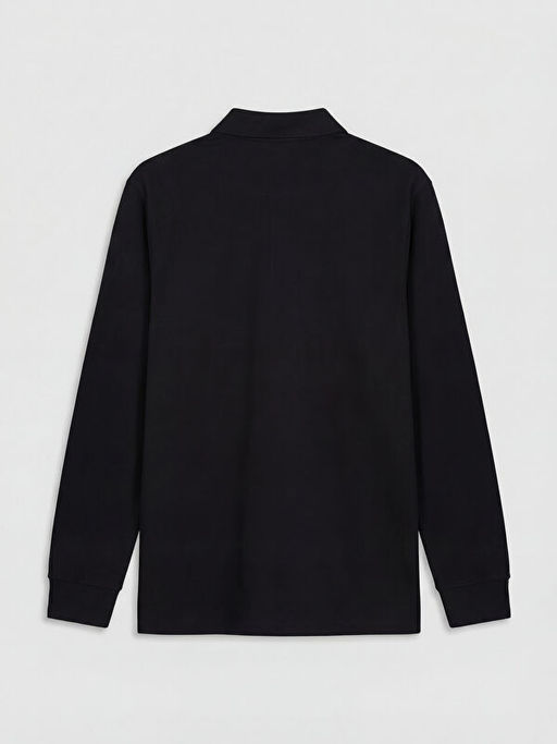 Polo Yaka Uzun Kollu Pike Erkek Ti??rt