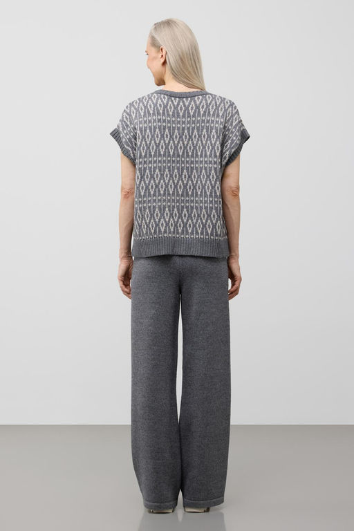 ЕВ 30247/ш/тем.серый меланж жилет жен