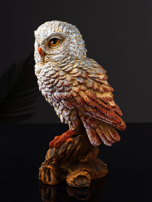 Фигурка полистоун «Сова сипуха», 17.5×8×10 см