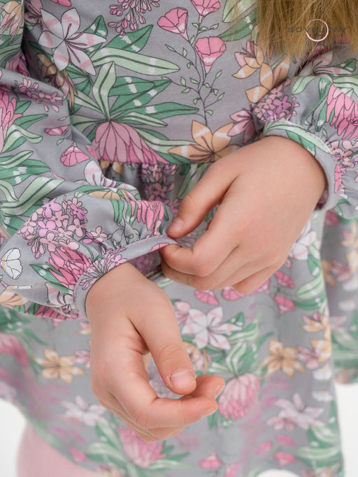 Платье Моана цветы на сером - Sovalina фото 14